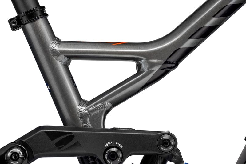 Niner WFO e9 electric mountain bike frame close up on Fly Rides