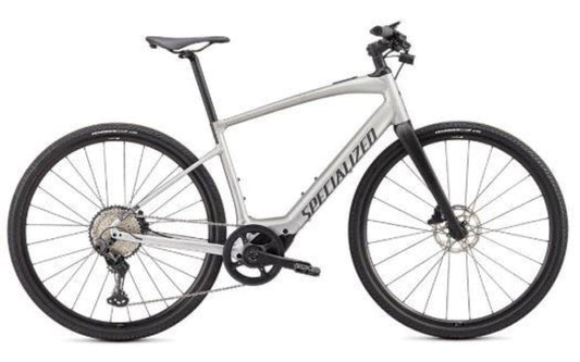 Specialized Turbo Vado SL 5.0 ebike brushed aluminum side view on Fly Rides