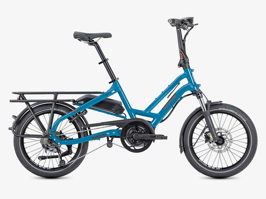 Tern HSD P9 Performance electric bike blue side view on Fly Rides